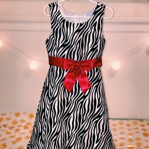 ✨Zebra print formal dress (worn once)✨
